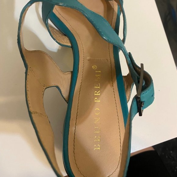 Aqua Three Strap Bruno Remi Sandals - Picture 5 of 6